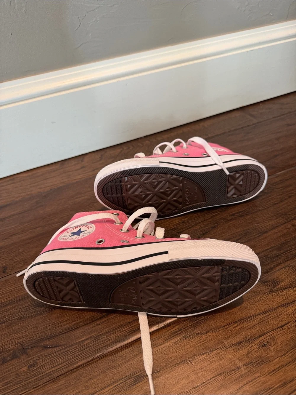 Converse Kids Pink High-Top Canvas Sneakers